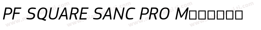 PF SQUARE SANC PRO M字体转换